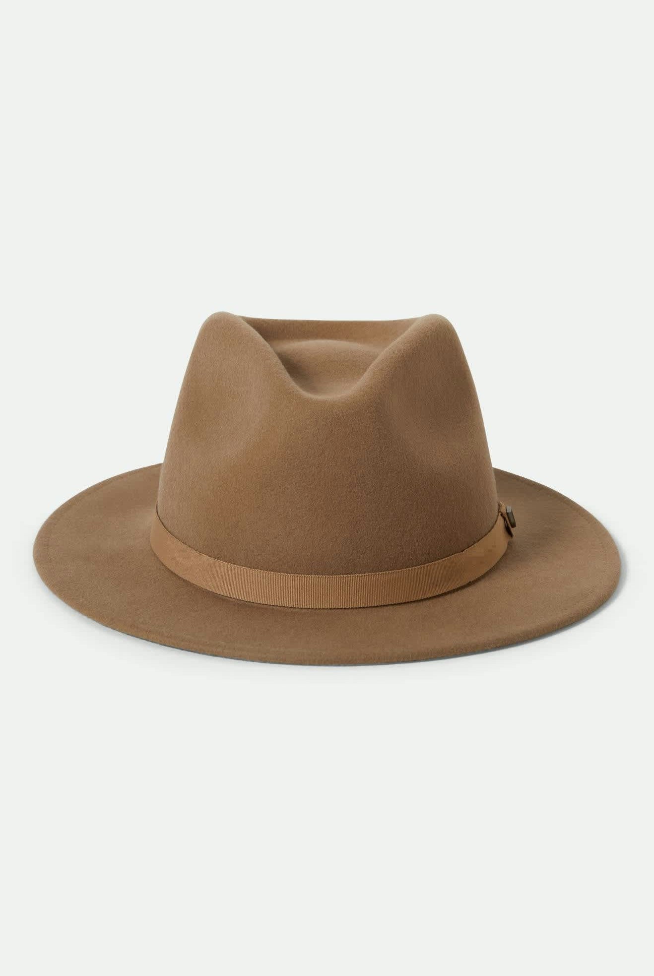 Unisex Messer Packable Fedora in the color Khaki/Khaki - Additional Laydown image