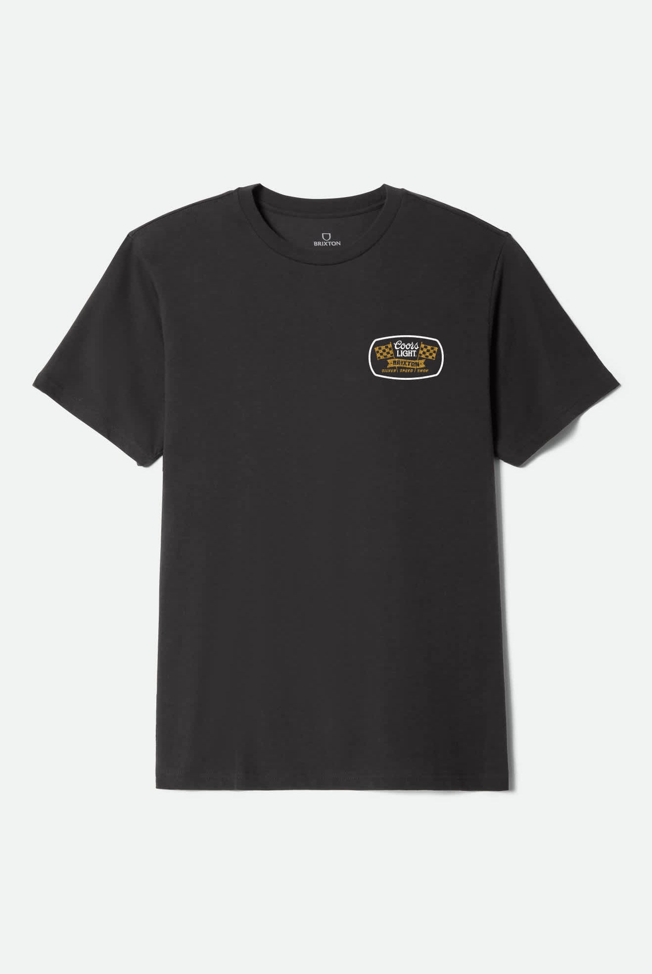 Men's Coors Light Pit Stop S/S Standard T-Shirt in the color Black - Front Product View
