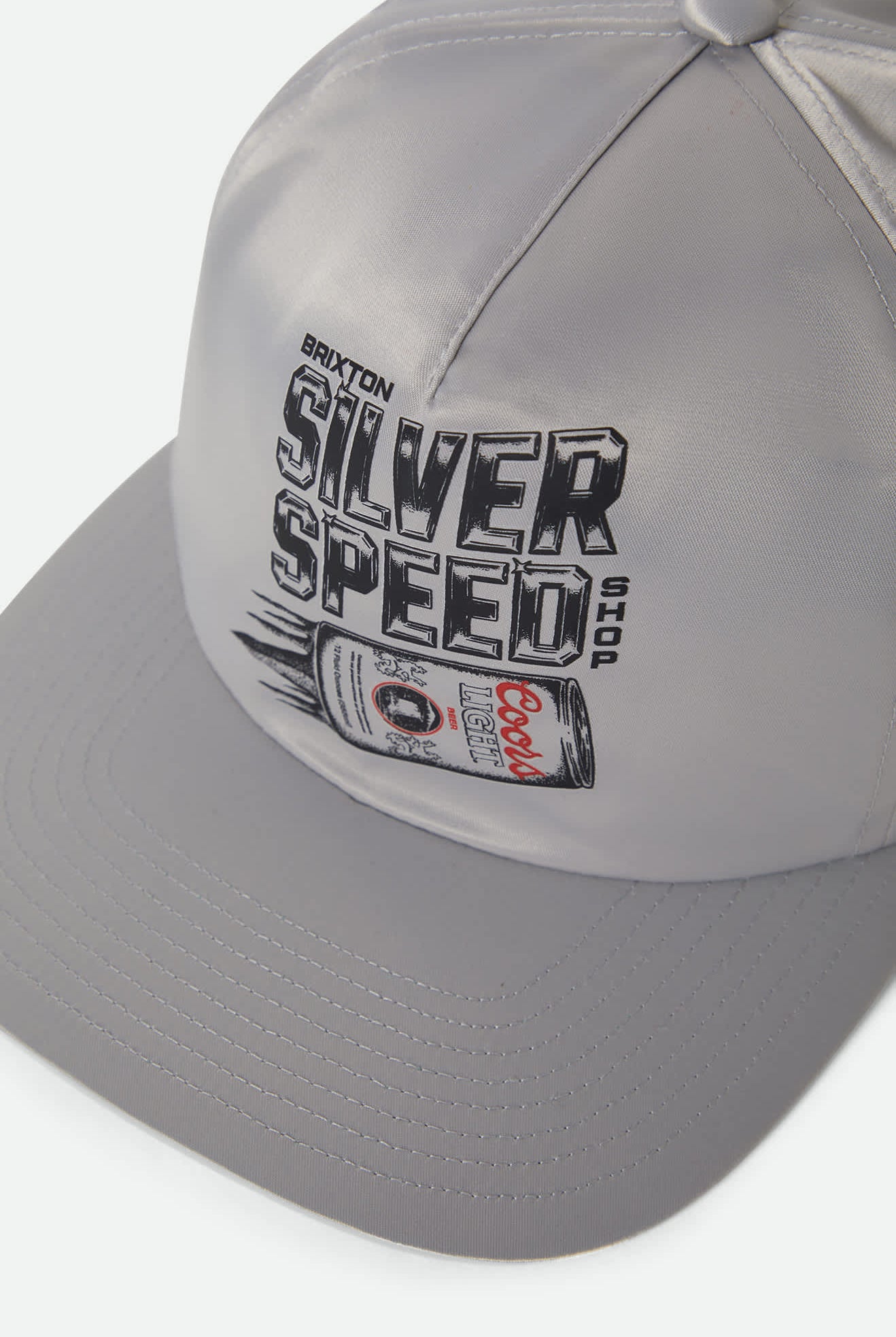 Unisex Coors Light Silver Speed Snapback in the color Silver - Additional Laydown image