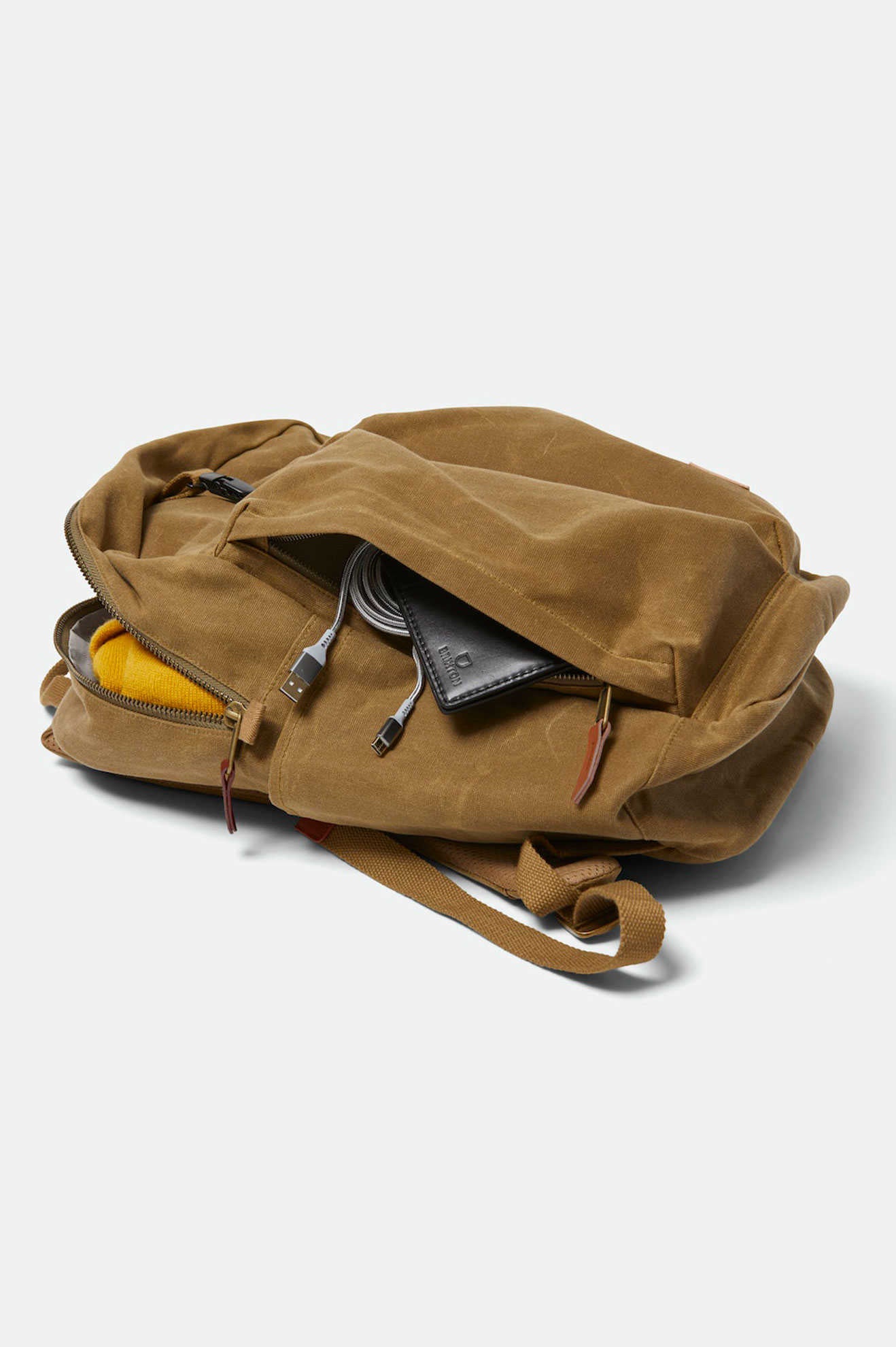 Brixton Unisex Traveler Backpack - Olive Brown | Extra Shot 3