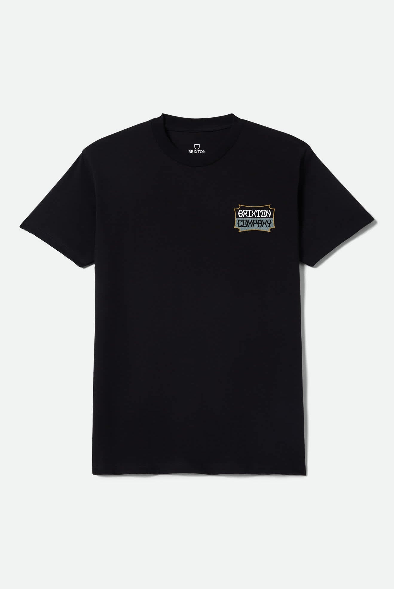 Men's Pillar Short Sleeve Shirt in the color Black - Front Product View