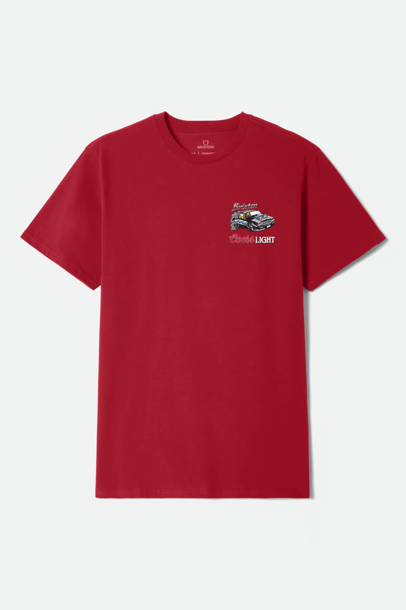 Men's Coors Light Raceway S/S Standard T-Shirt in the color Coors Red - Front Product View