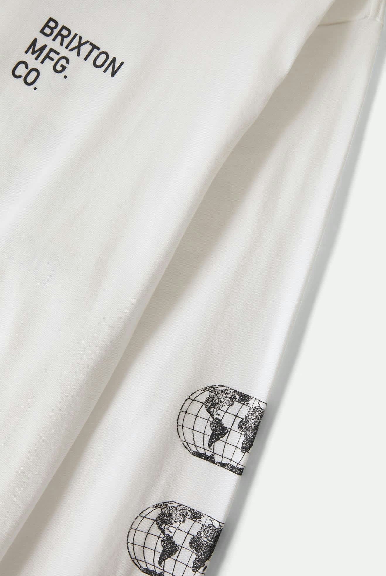 Men's Union L/S Standard T-Shirt in the color White - Additional Laydown image