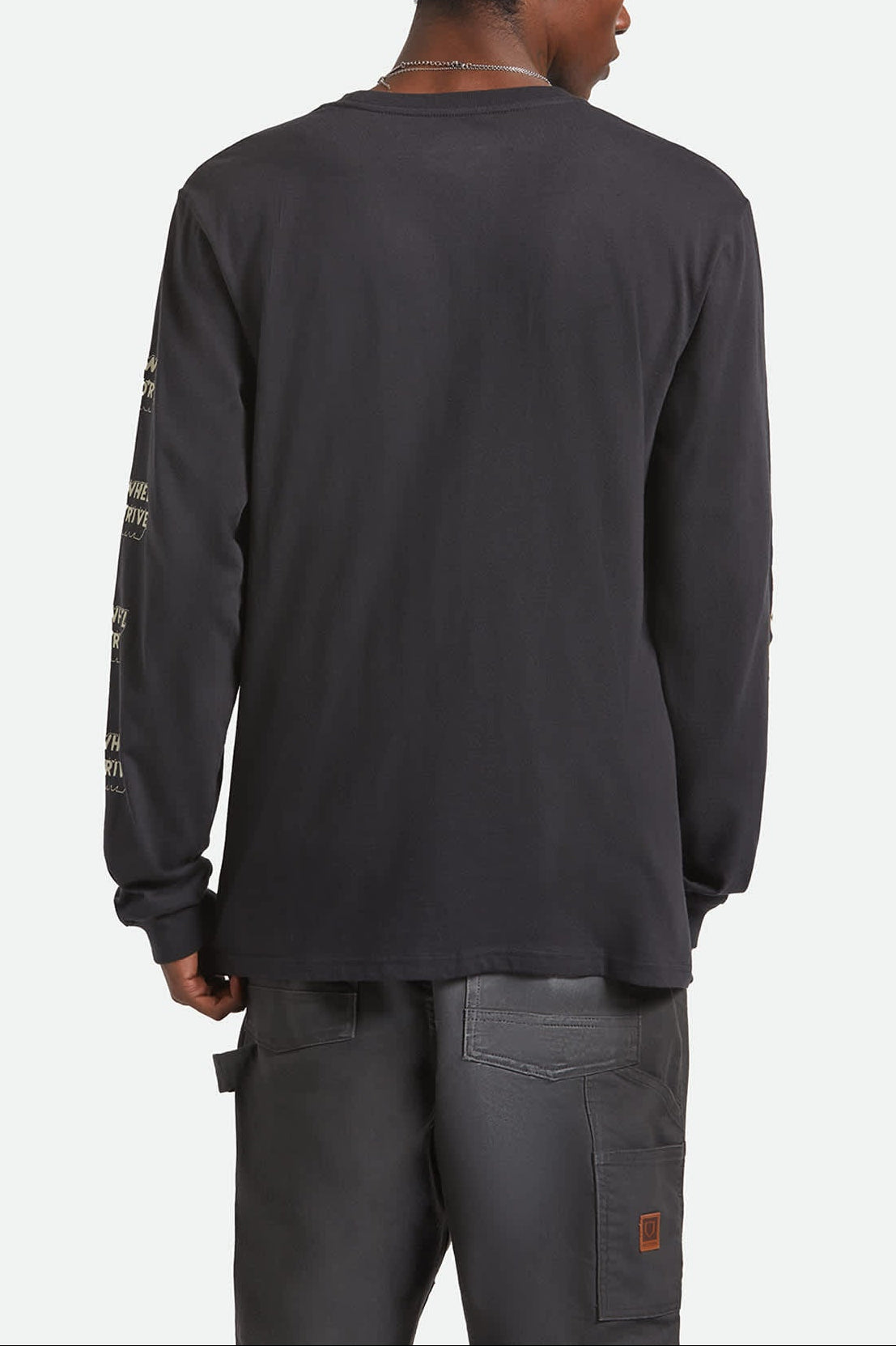 Men's Ford Mud Marathon L/S Standard T-Shirt in the color Burnt Rubber - Men's Back View