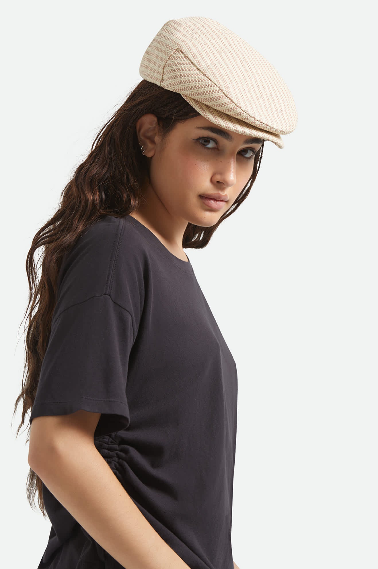 Unisex Hooligan Flat Cap in the color Celadon Green/Royal Plaid - Additional Fit image