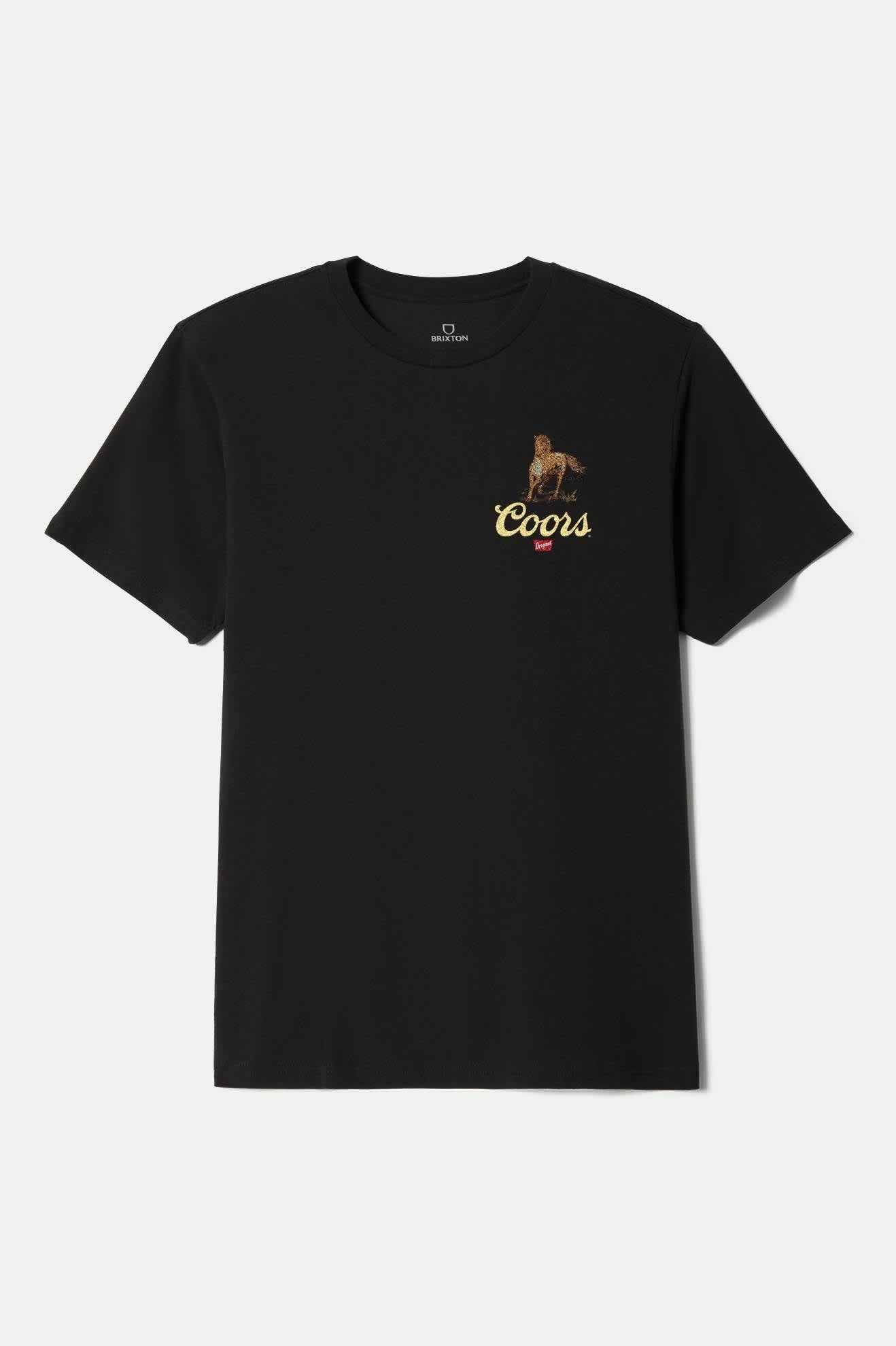Men's Coors Roam S/S Standard T-Shirt in the color Black - Front Product View