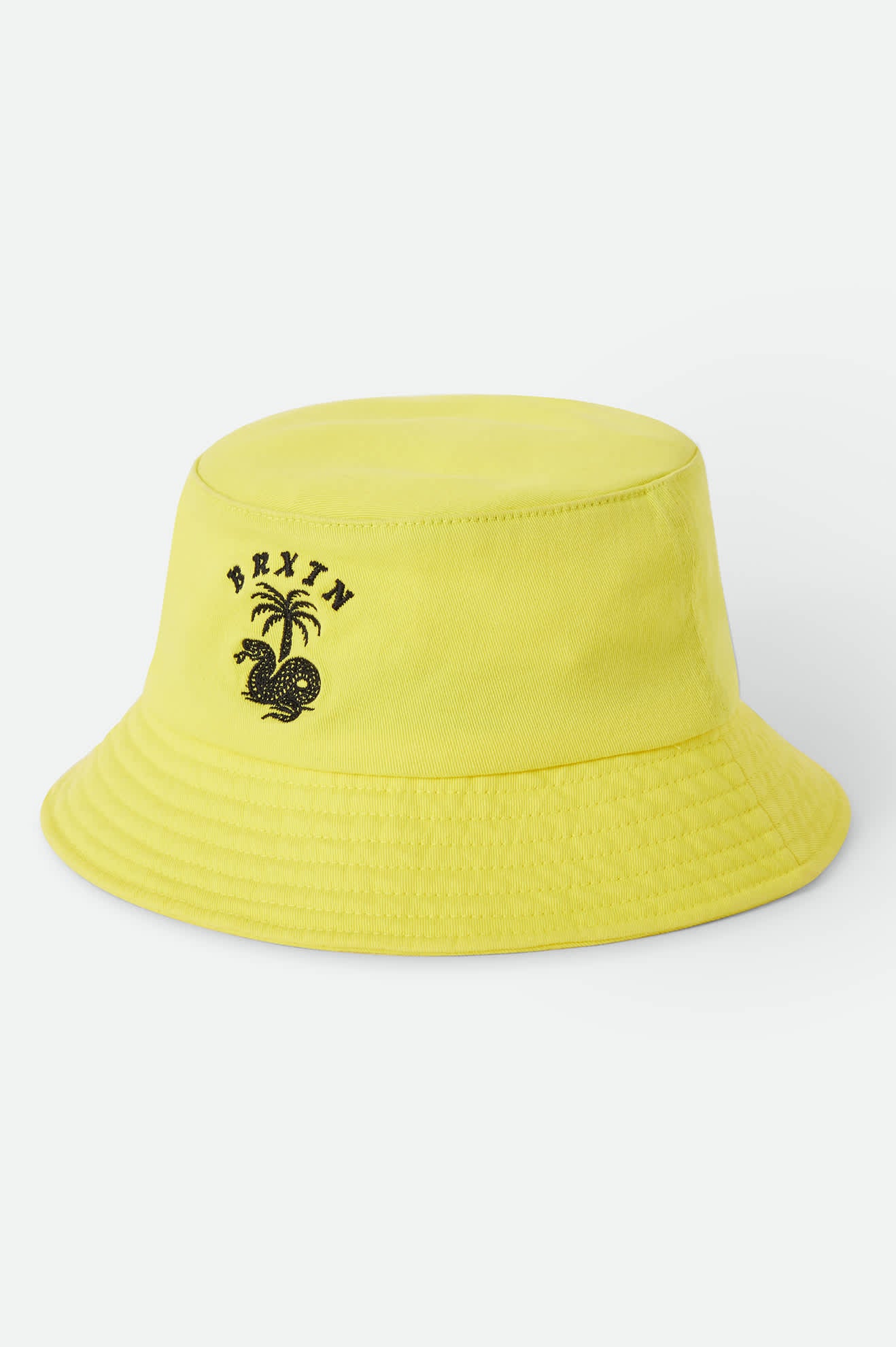 Unisex Serpent Packable Bucket Hat in the color Celestial Yellow - Front Product Laydown Image