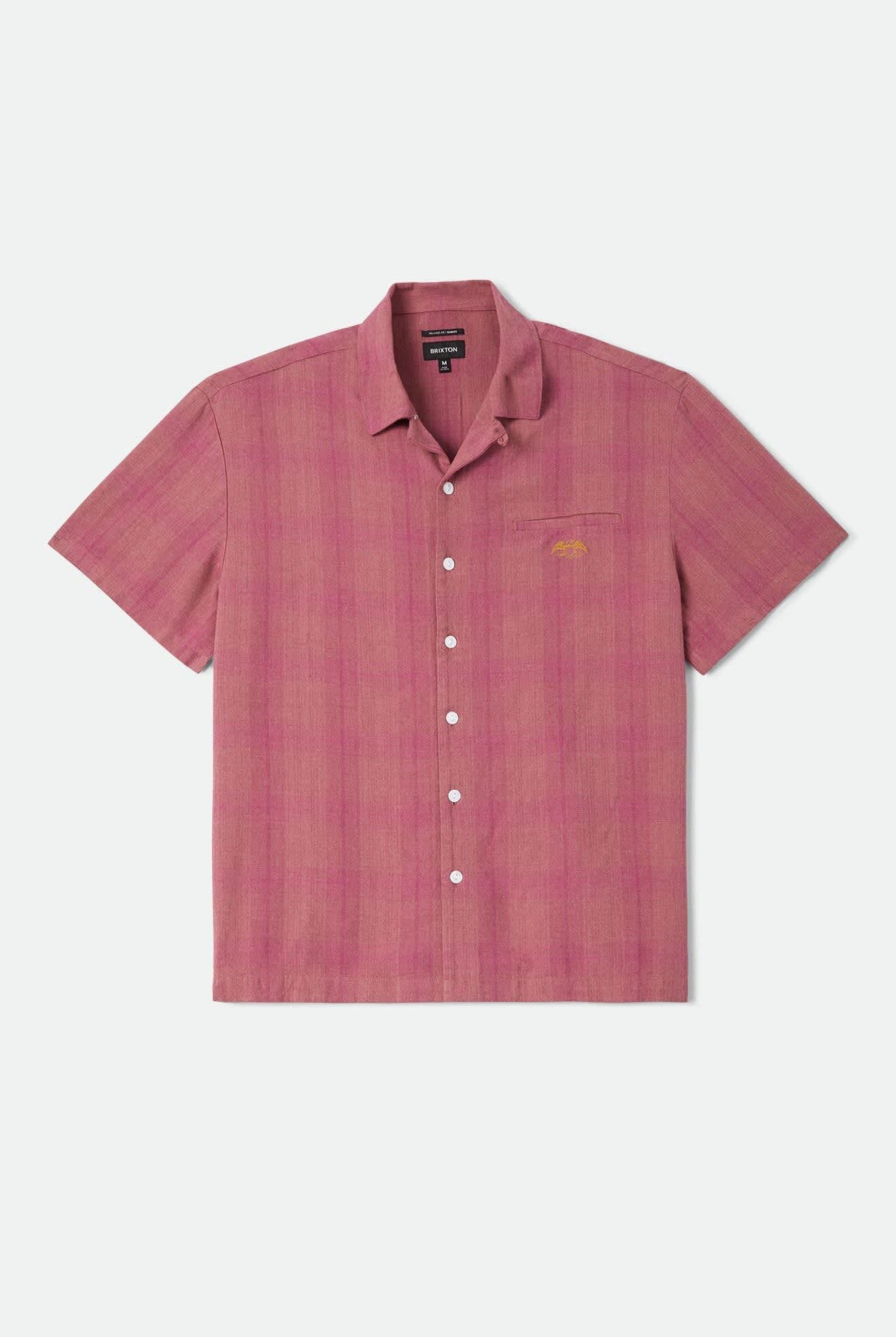 Men's Century Shirt in the color Pink Shadow Plaid - Front Product Laydown Image