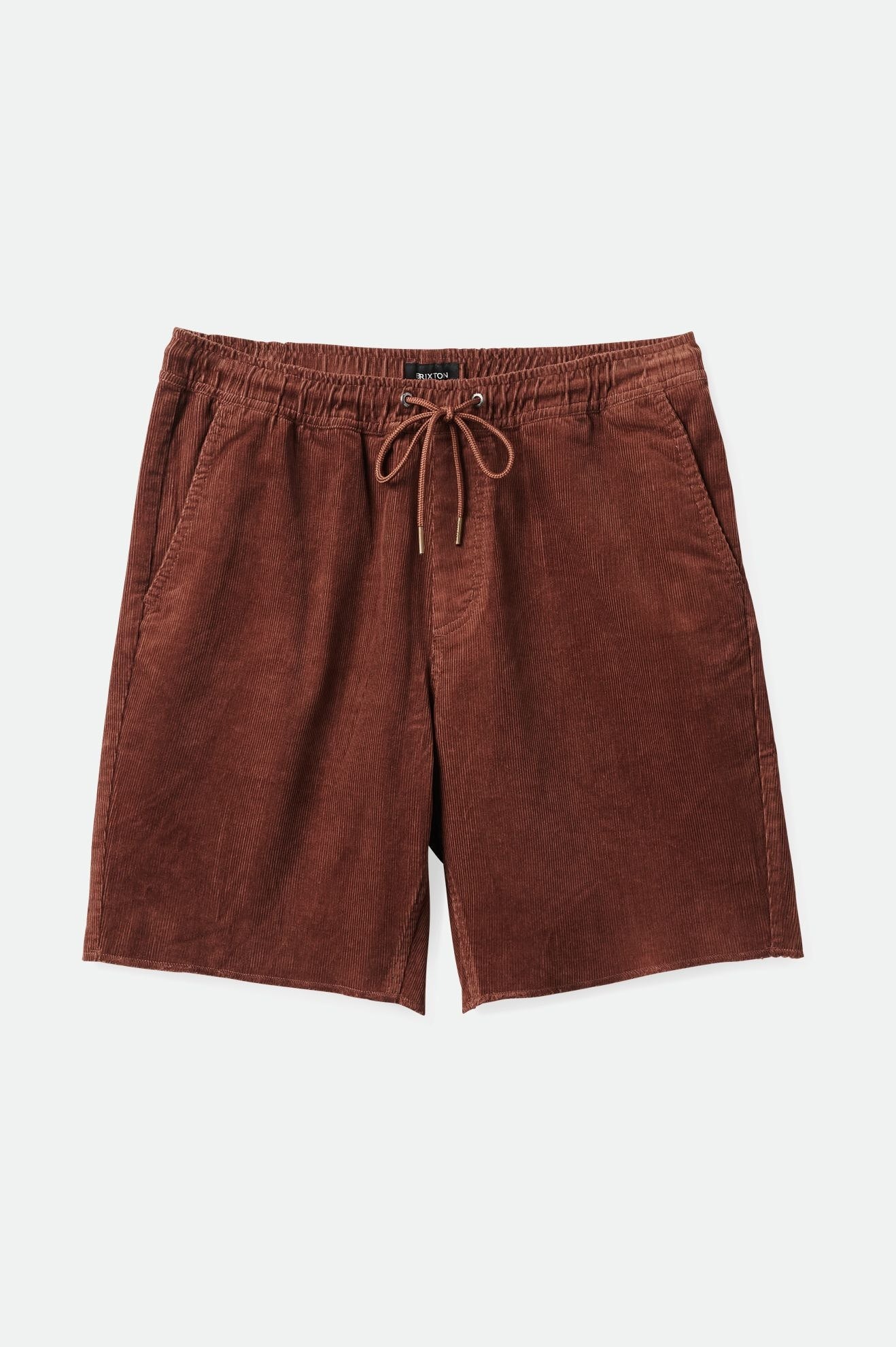 Brixton Men's Madrid II Corduroy Short 5" - Sepia Cord | Profile