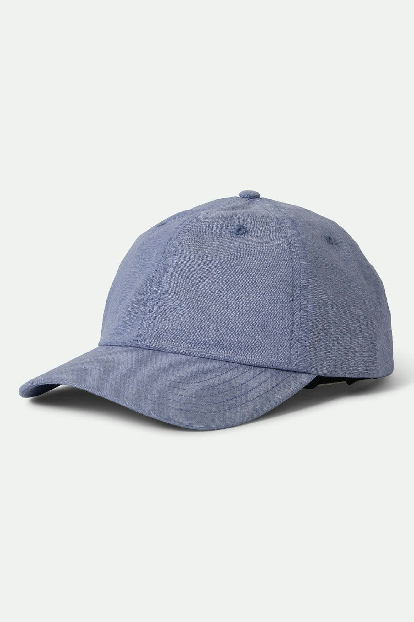 Unisex Shelby Adjustable Hat in the color Light Blue Chambray - Front Product View