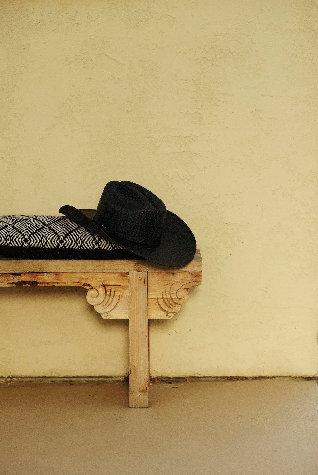 Unisex Laredo Straw Cowboy Hat in the color Black - Additional Laydown image