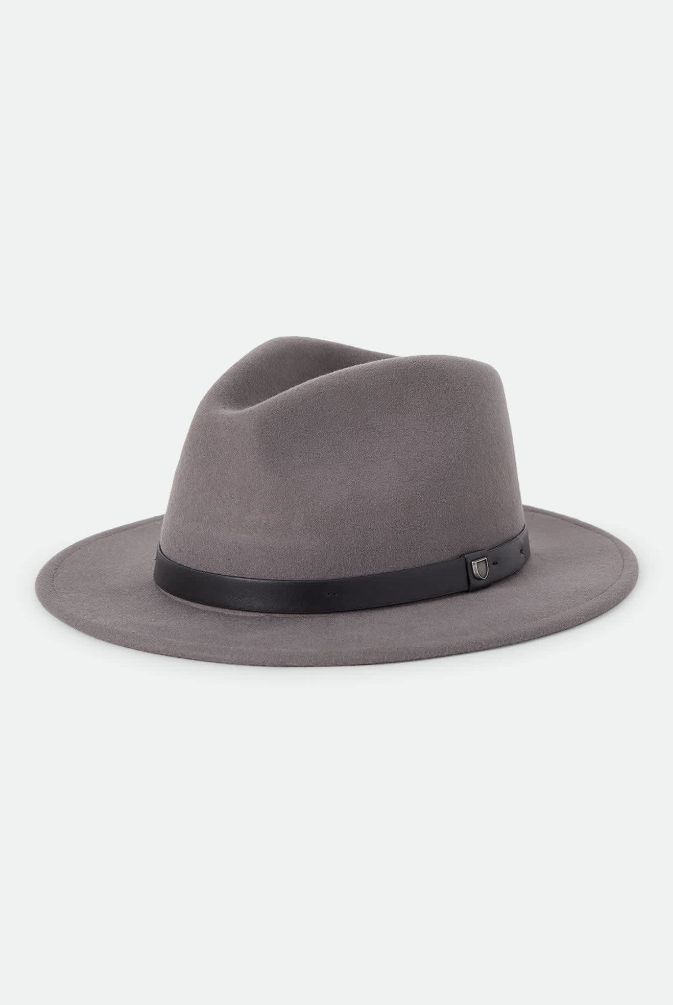 Unisex Messer Fedora in the color Grey/Grey - Front Product Laydown Image