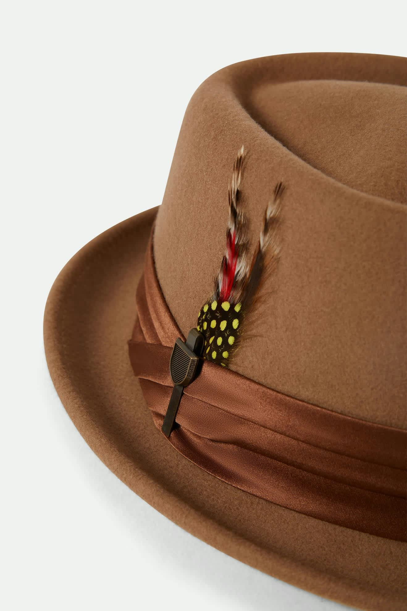 Unisex Stout Pork Pie in the color Tan - Additional Laydown image