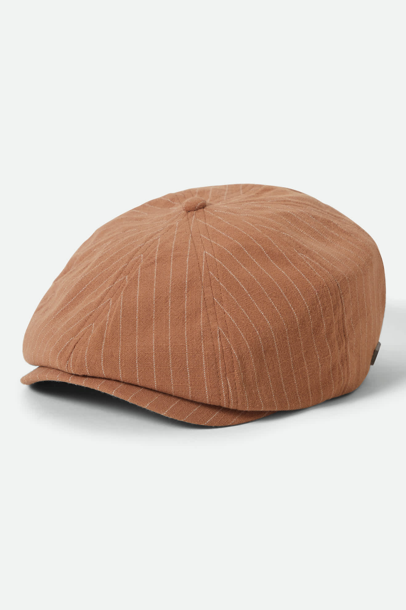 Unisex Brood Newsboy Cap in the color Italian Clay Linen - Front Product View