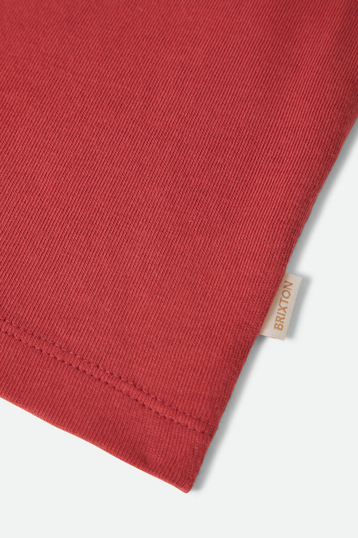 Women's Carefree Organic Garment Dye Cropped Tank in the color Robust Red - Additional Laydown image