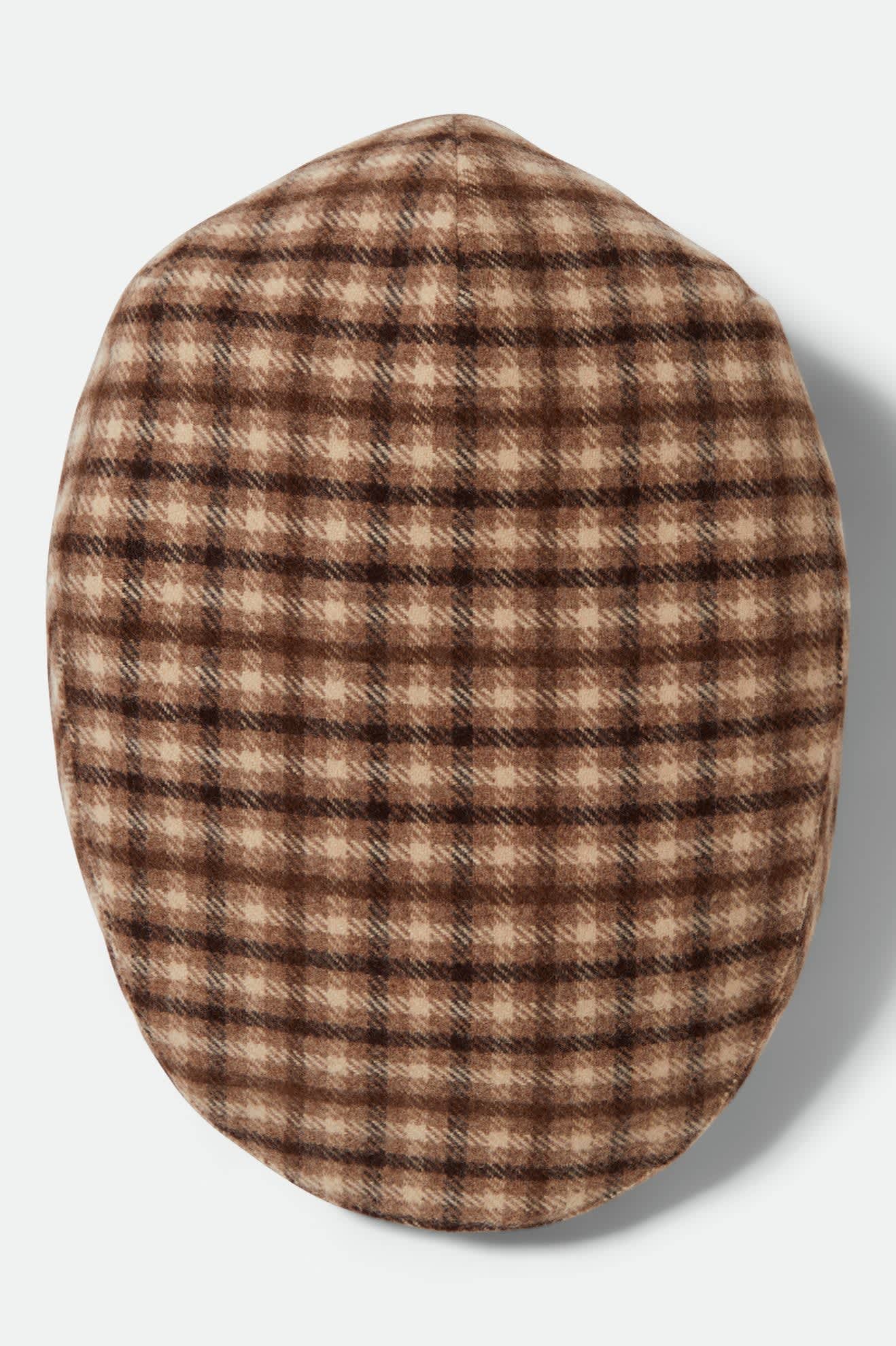 Unisex Hooligan Flat Cap in the color Sand/Brown - Additional Laydown image