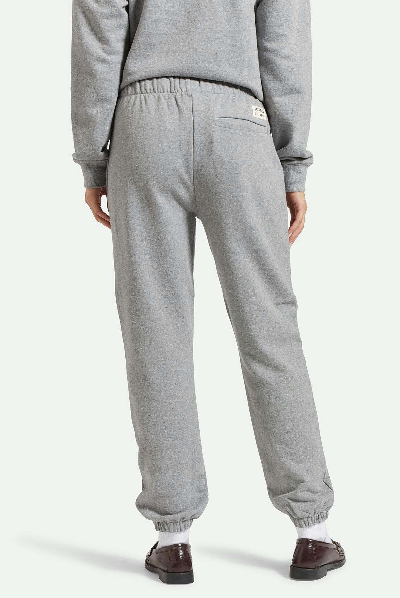 Back Fit Image | Cross Loop French Terry Sweatpant - Heather Grey