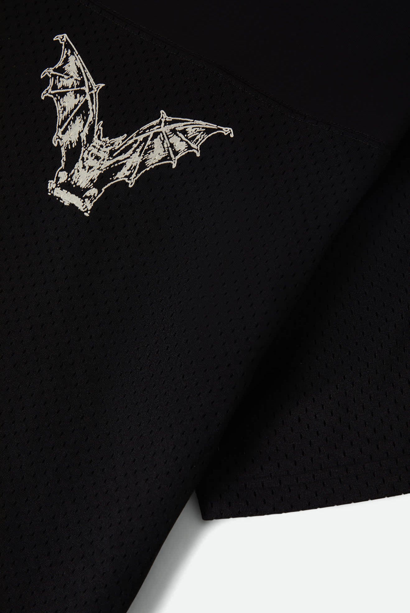 Men's Baggy Mesh Practice Jersey in the color Black/White Chippa - Additional Laydown image