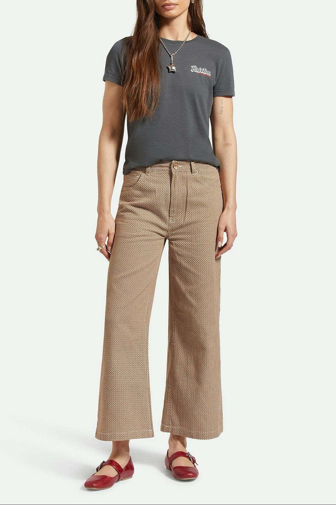 Women's Lifestyle 1 | Margo Cropped 5-Pocket Pant - Whitecap/Pine Houndstooth