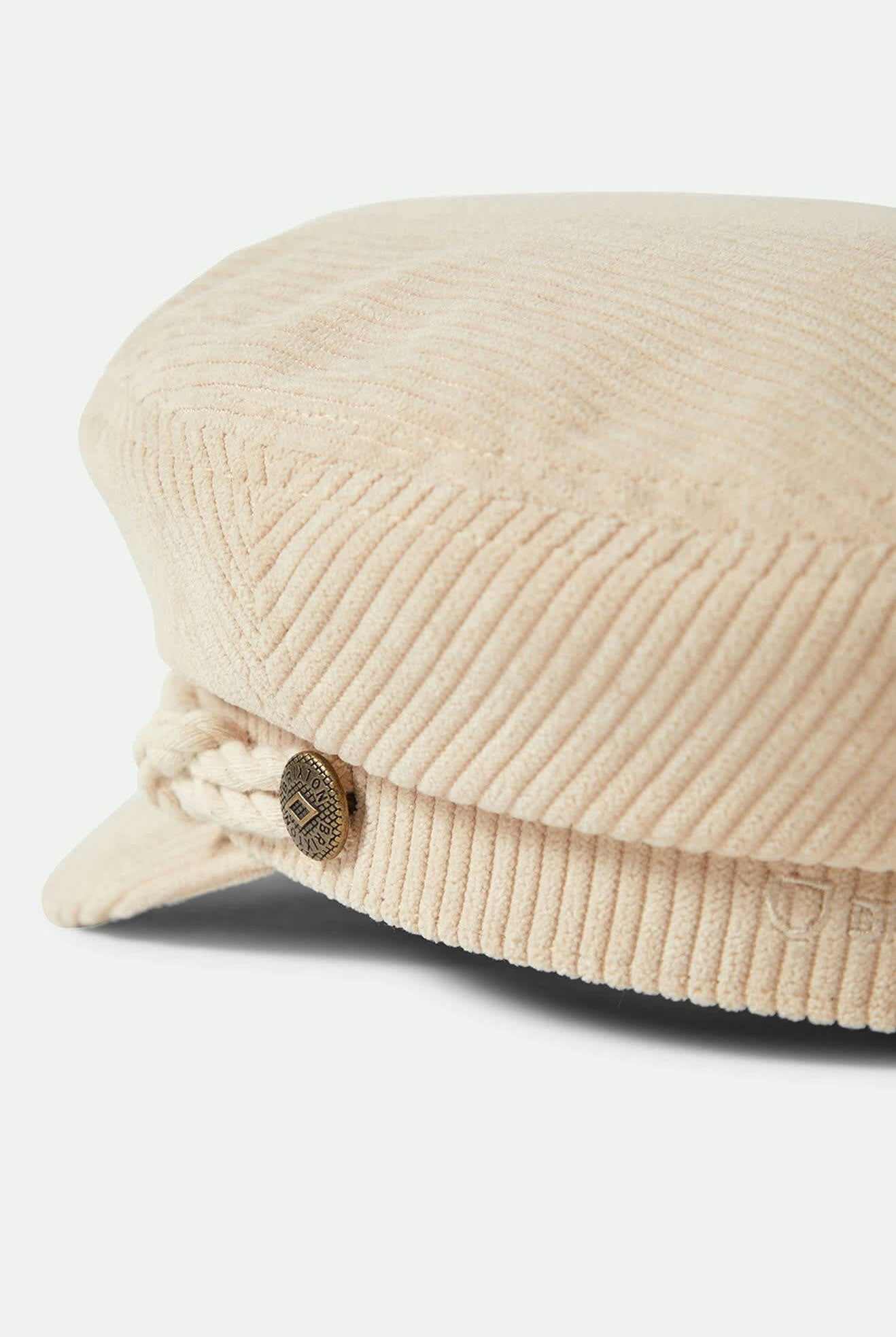 Women's Fiddler Fisherman Cap in the color Macadamia Cord - Additional Laydown image