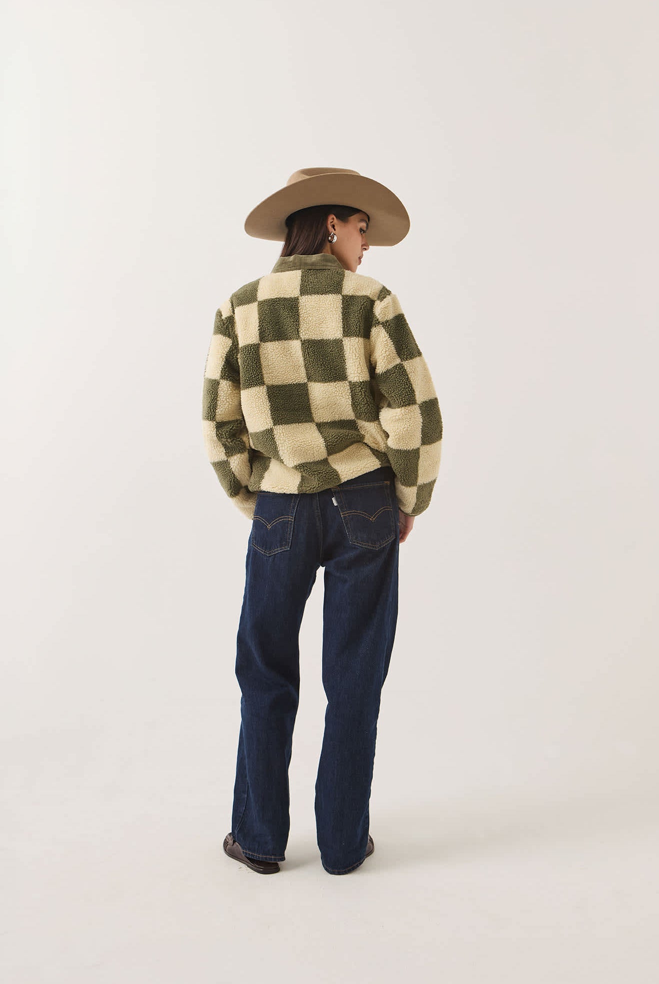 Women's Delilah Quilted Jacket in the color Surplus/Natural - Additional Fit image