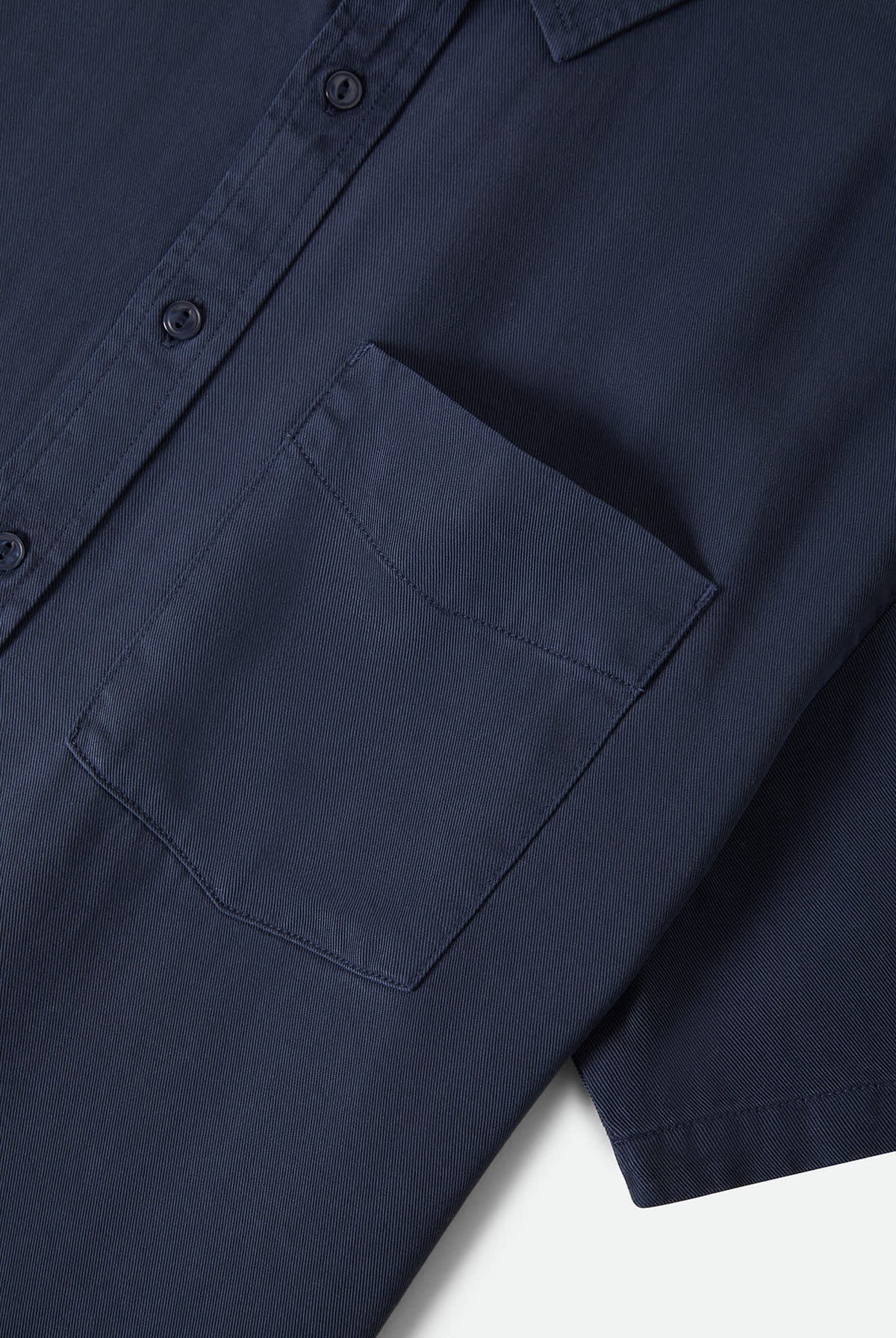Men's Cooling Comfort Short Sleeve Shirt in the color Midnight Navy - Additional Laydown image