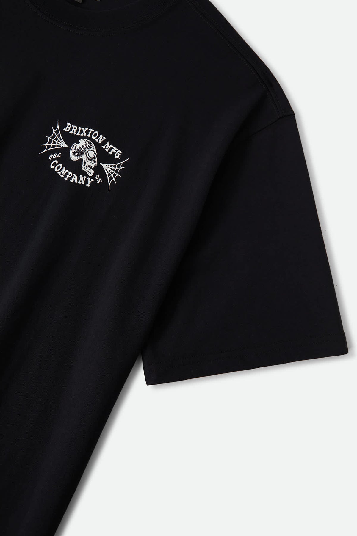Men's Ogle Boxy T-Shirt in the color Black - Additional Laydown image