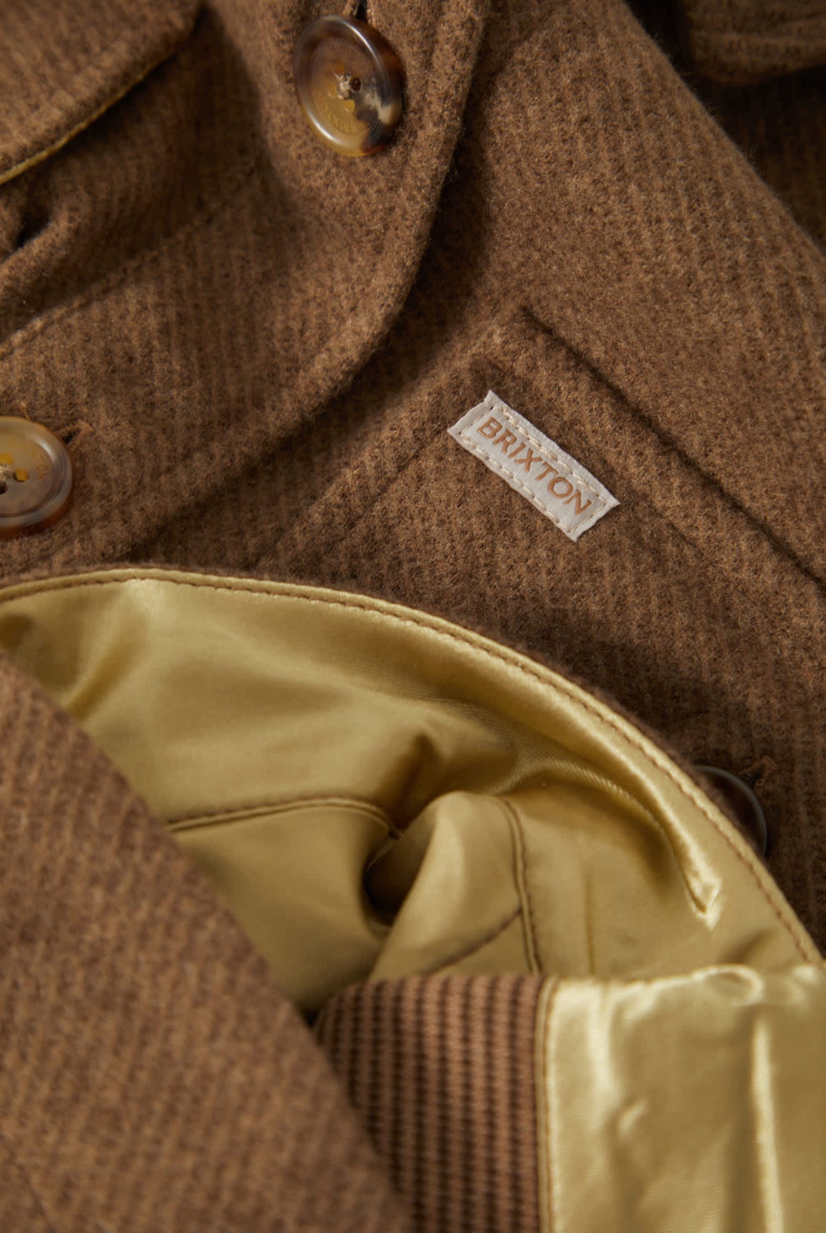 Women's Bagby Jacket in the color Khaki Heather - Additional Laydown image