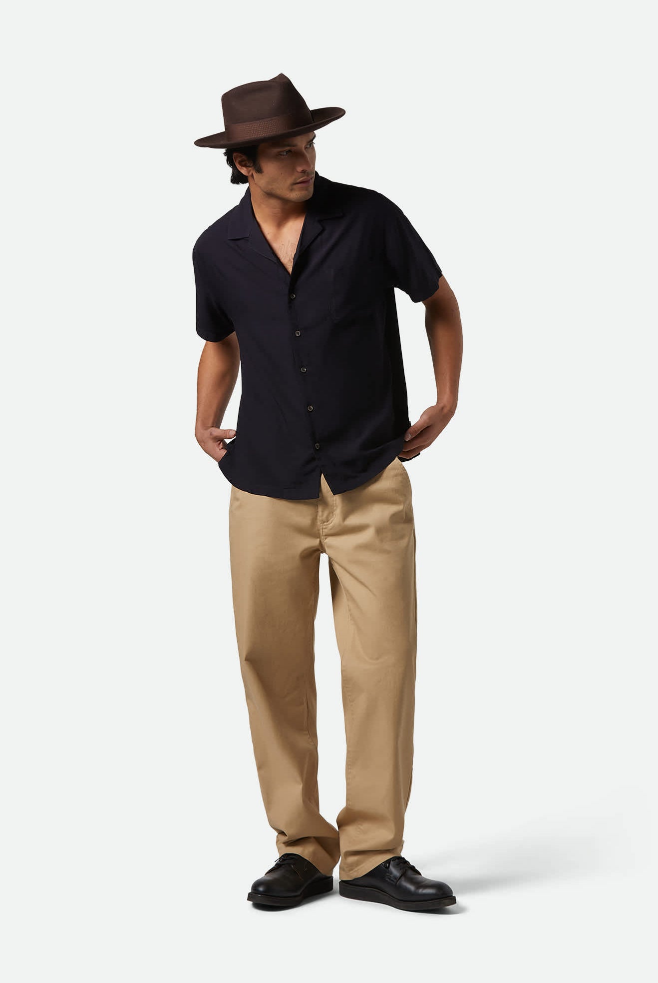 Unisex Swindle Convertabrim Fedora in the color Dark Brown/Chocolate - Additional Fit image