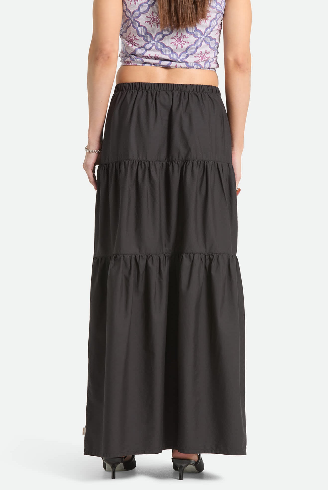 Women's The Abigail Skirt in the color Black - Women's Back View