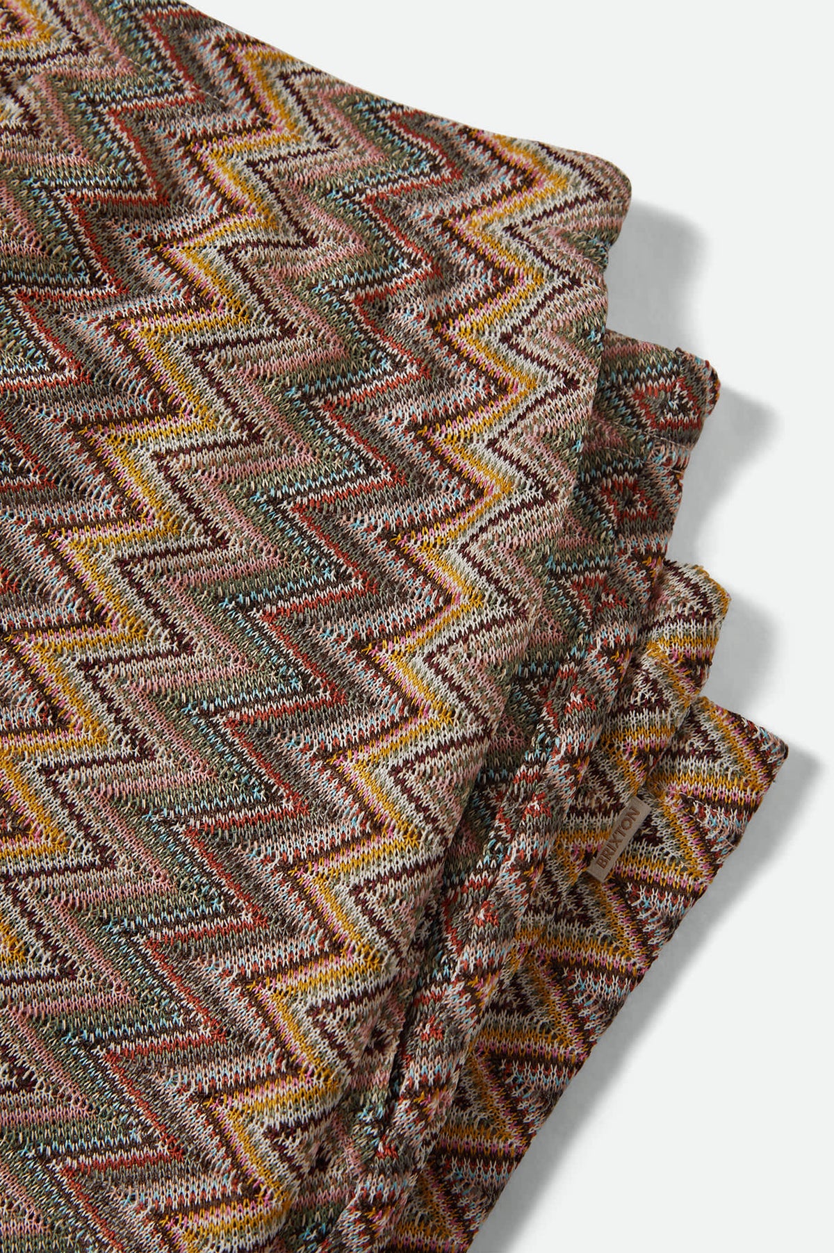 Women's The Cabana Mesh Lounge Pant in the color Multi Color Zigzag - Additional Laydown image