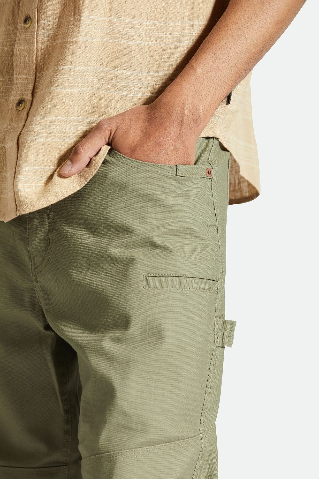 Men's Fit, Extra Shot | Builders Carpenter Stretch Pant - Olive Surplus