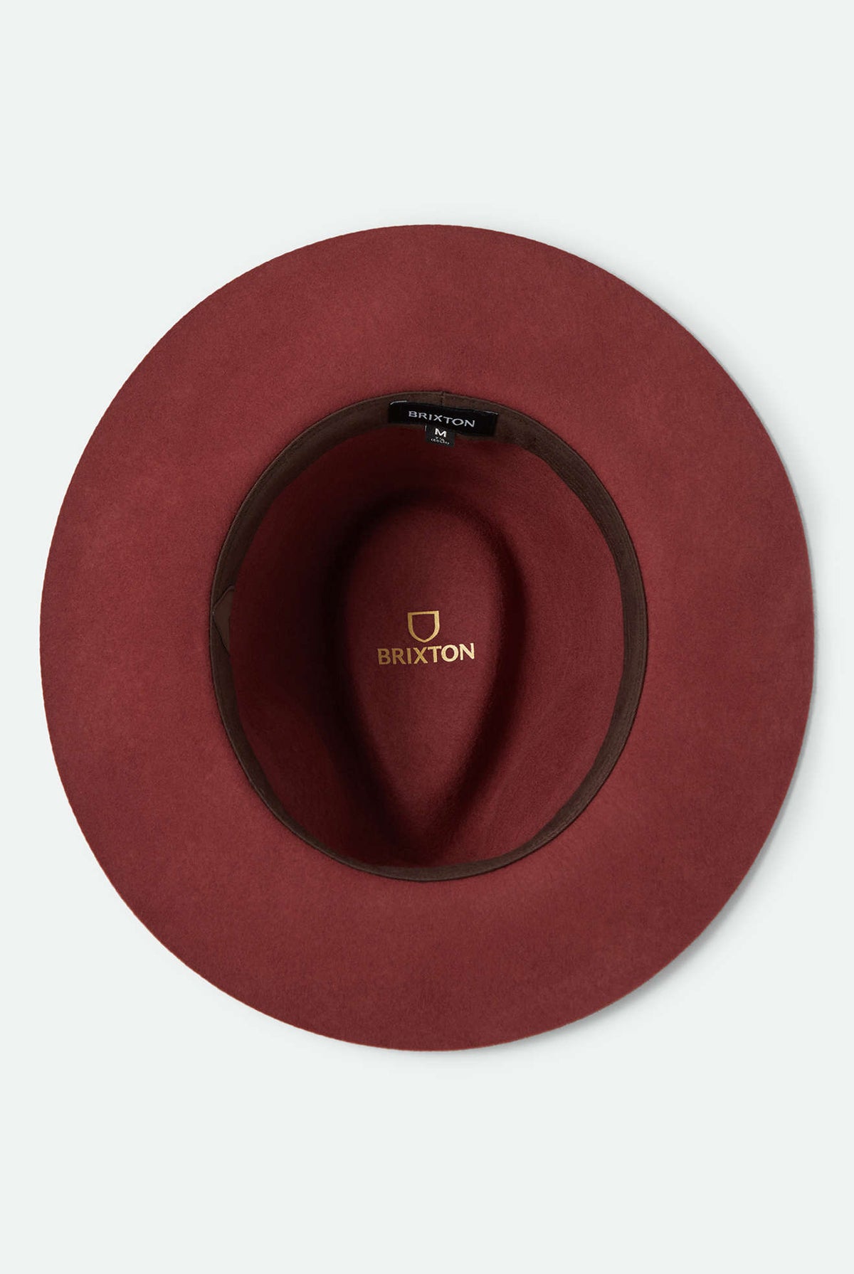Unisex Wesley Fedora in the color Dark Brick/Dark Brick - Additional Laydown image
