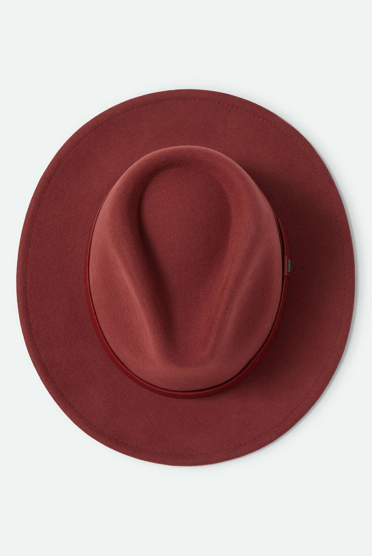 Unisex Messer Fedora in the color Dark Brick/Dark Brick - Additional Laydown image