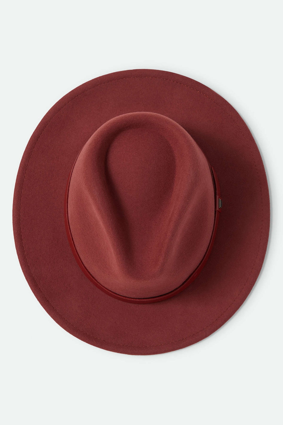 Unisex Messer Fedora in the color Dark Brick/Dark Brick - Additional Laydown image