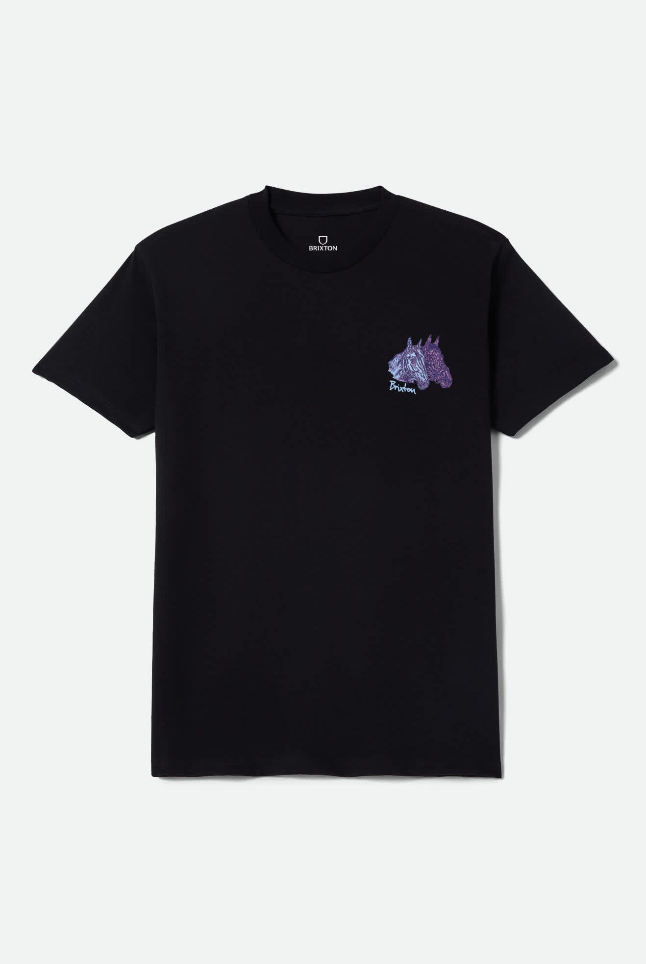 Men's Elsmore Short Sleeve T-Shirt in the color Black - Front Product Laydown Image