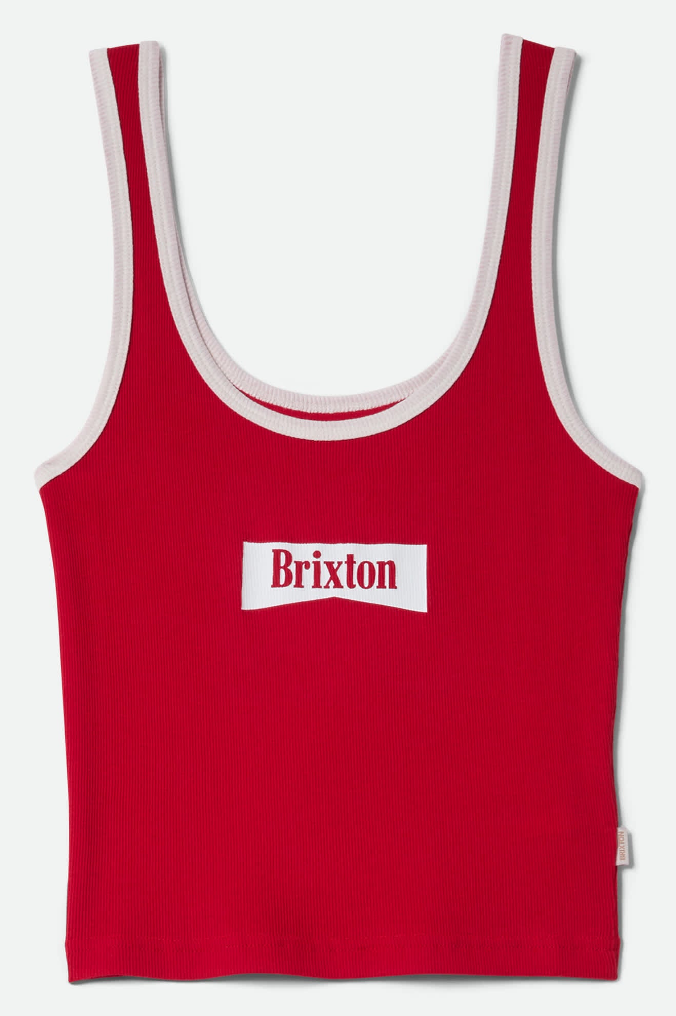 Women's Brixton Banner Ringer A-Tank in the color Adrenaline Rush - Front Product View