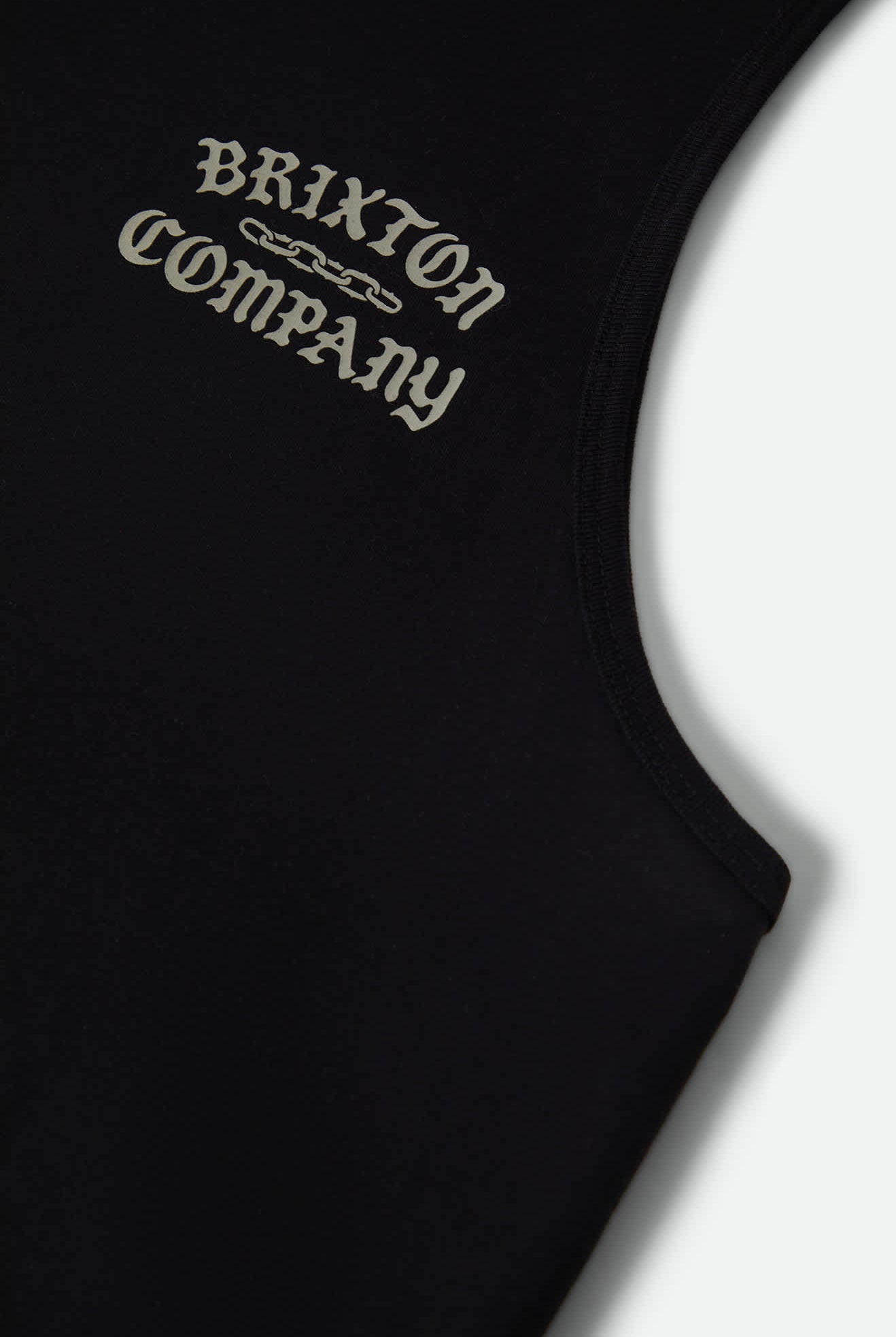 Men's Chains Tank Top in the color Black - Additional Laydown image