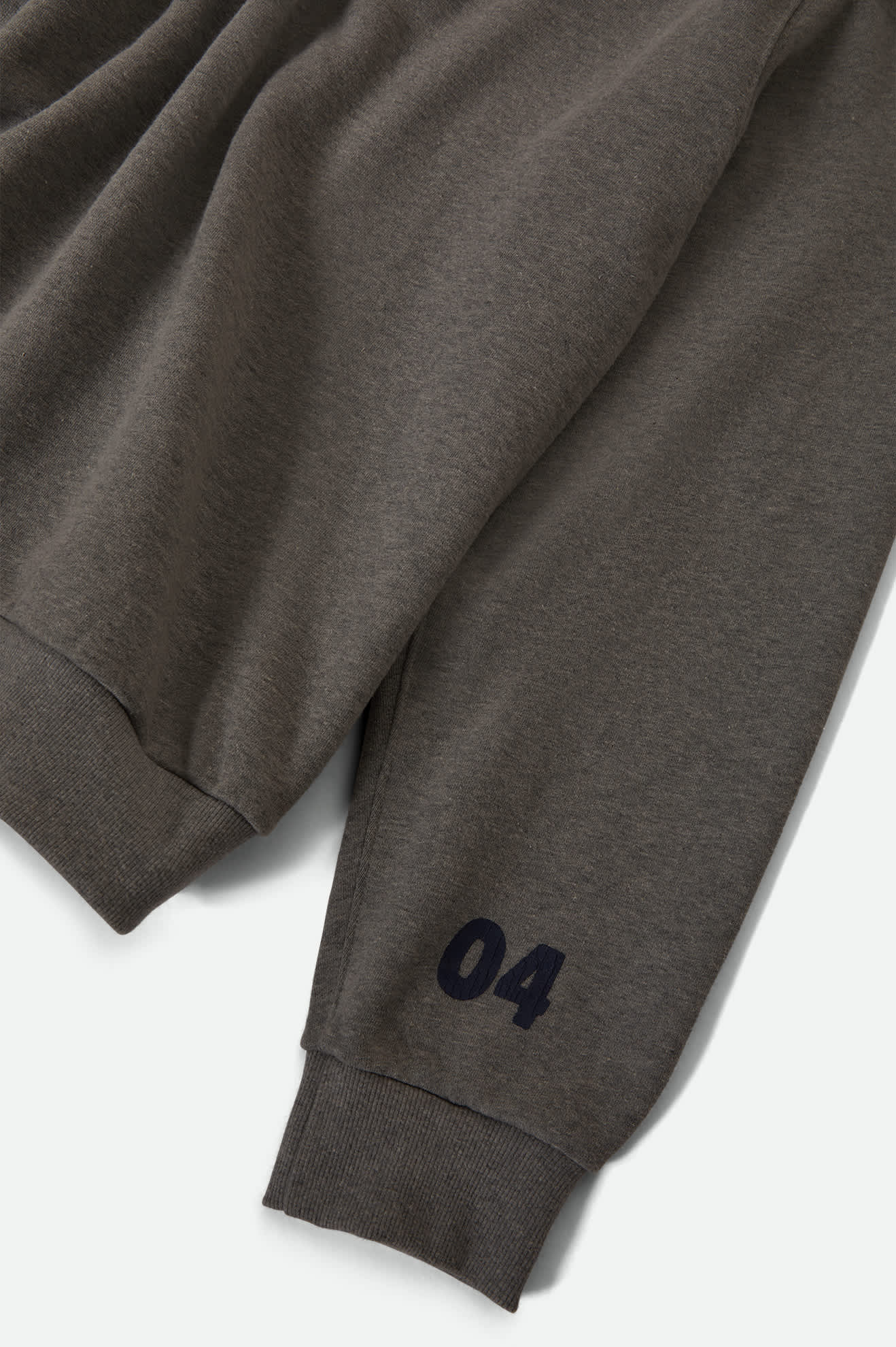 Men's The League Broken In Crew in the color Heather Grey - Additional Laydown image