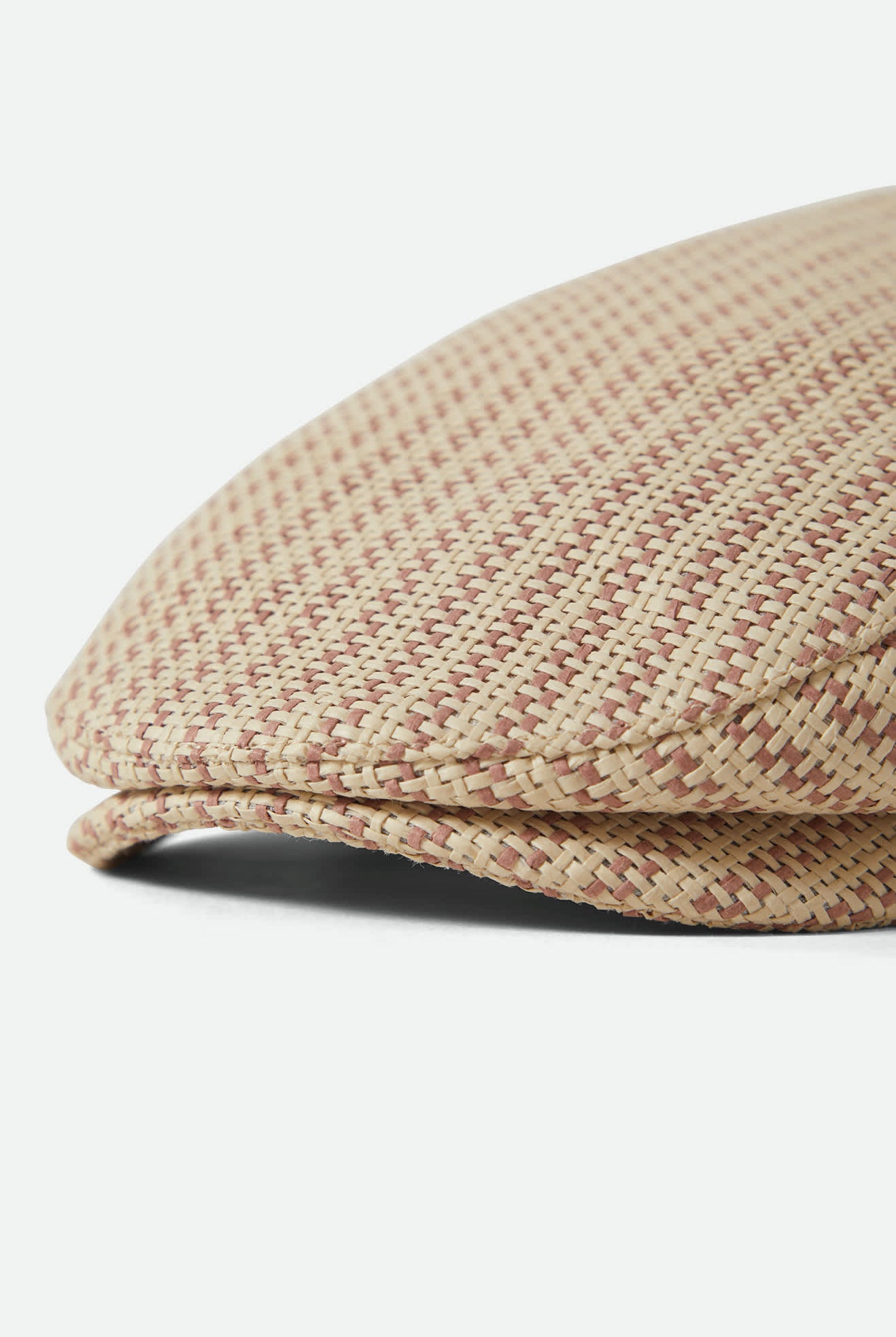 Unisex Hooligan Flat Cap in the color Italian Clay/Natural Straw - Additional Laydown image