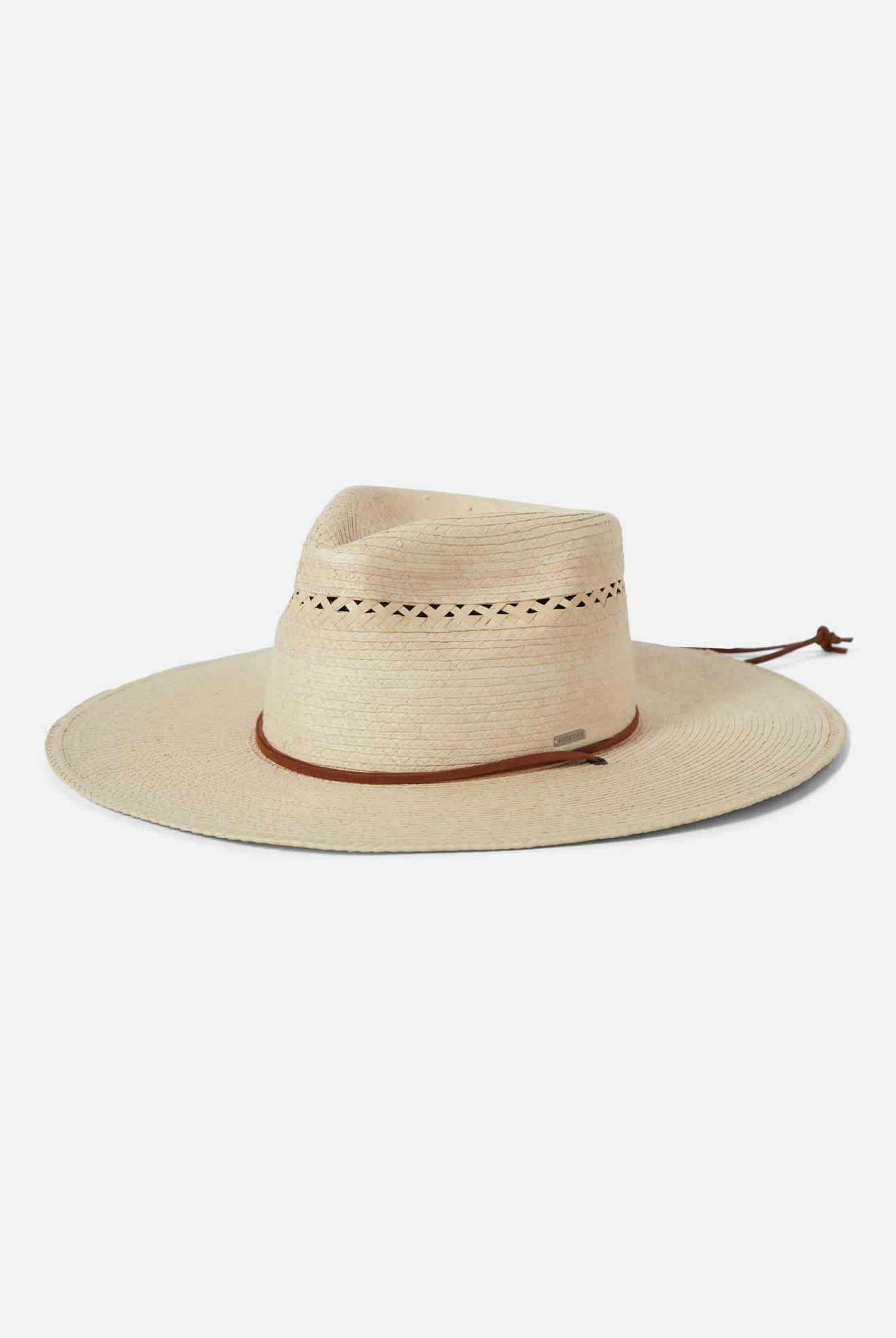 Unisex Beck Straw Rancher Hat in the color Natural - Front Product Laydown Image