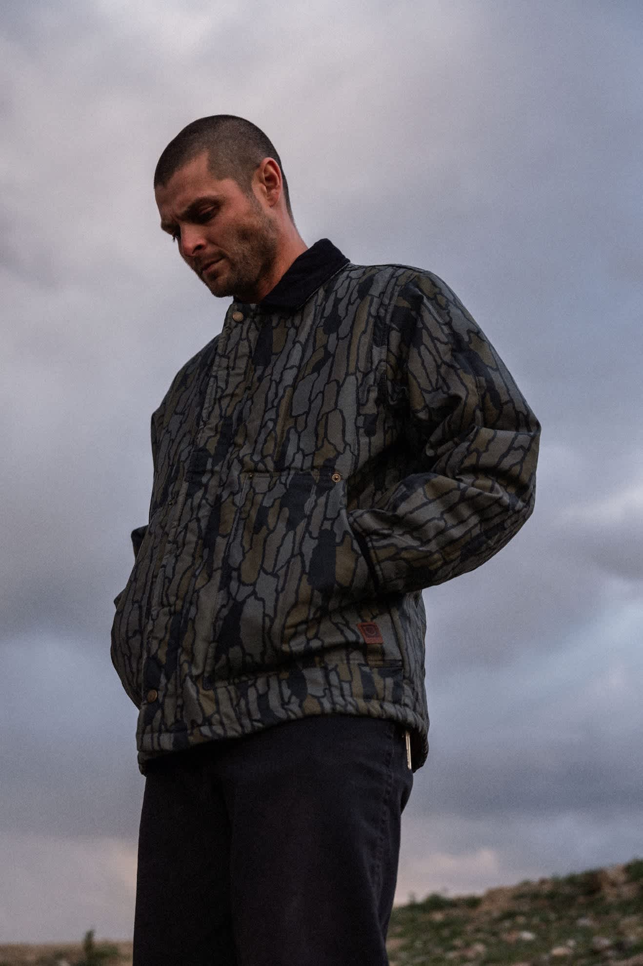 Men's Builders Ranch Jacket in the color Bark Camo - Men's Lifestyle 3.0