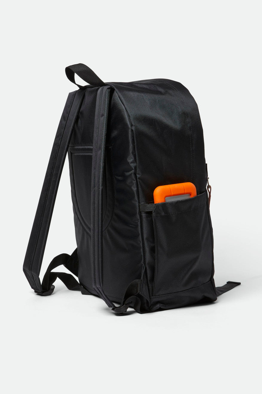 Brixton Unisex University Backpack - Black | Back
