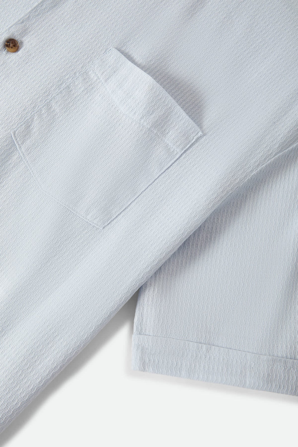 Men's The Vintage Short Sleeve Shirt in the color Blue Aura - Additional Laydown image