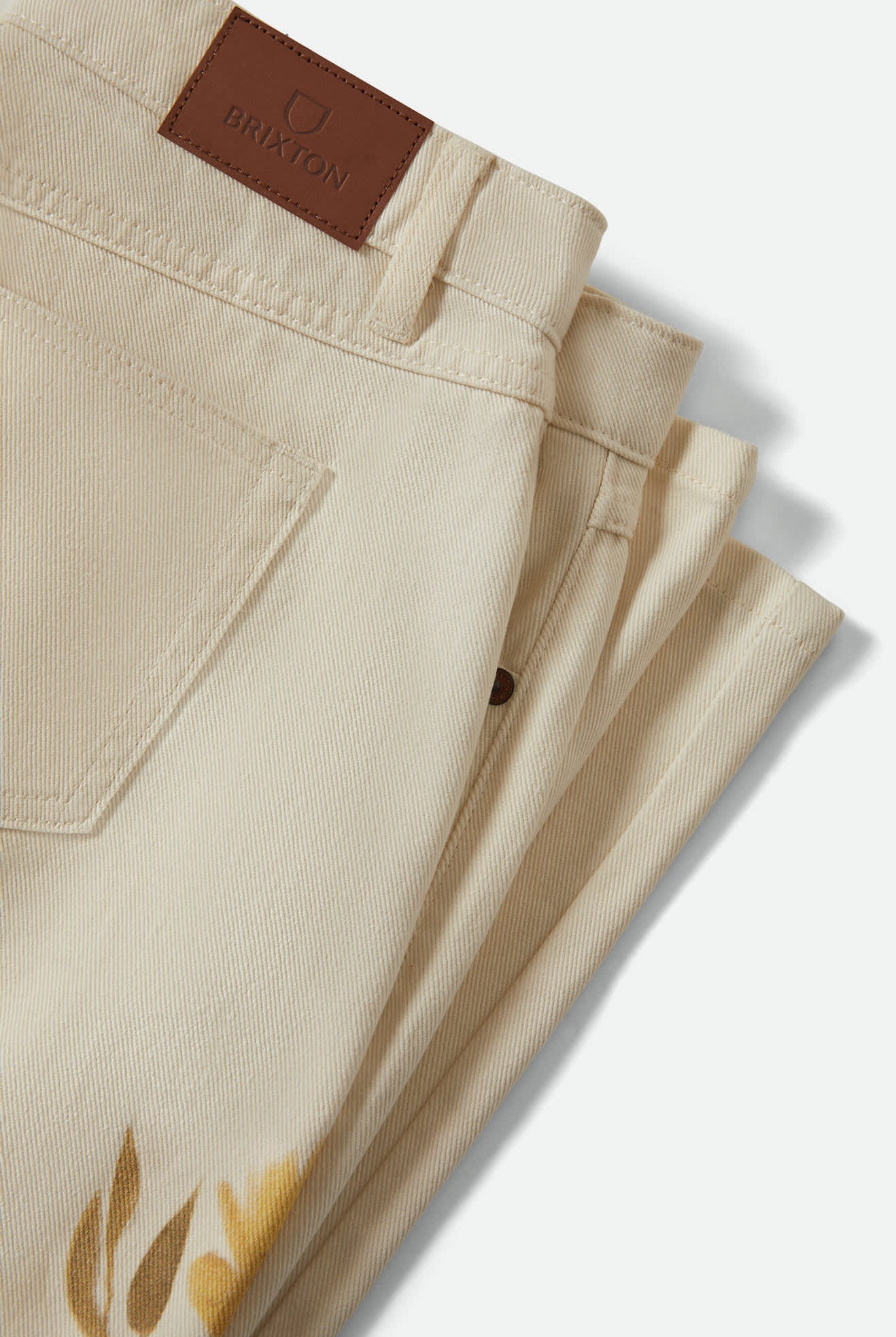 Women's The Chloe 5-Pocket Pant in the color Off White Floral Burst - Additional Laydown image
