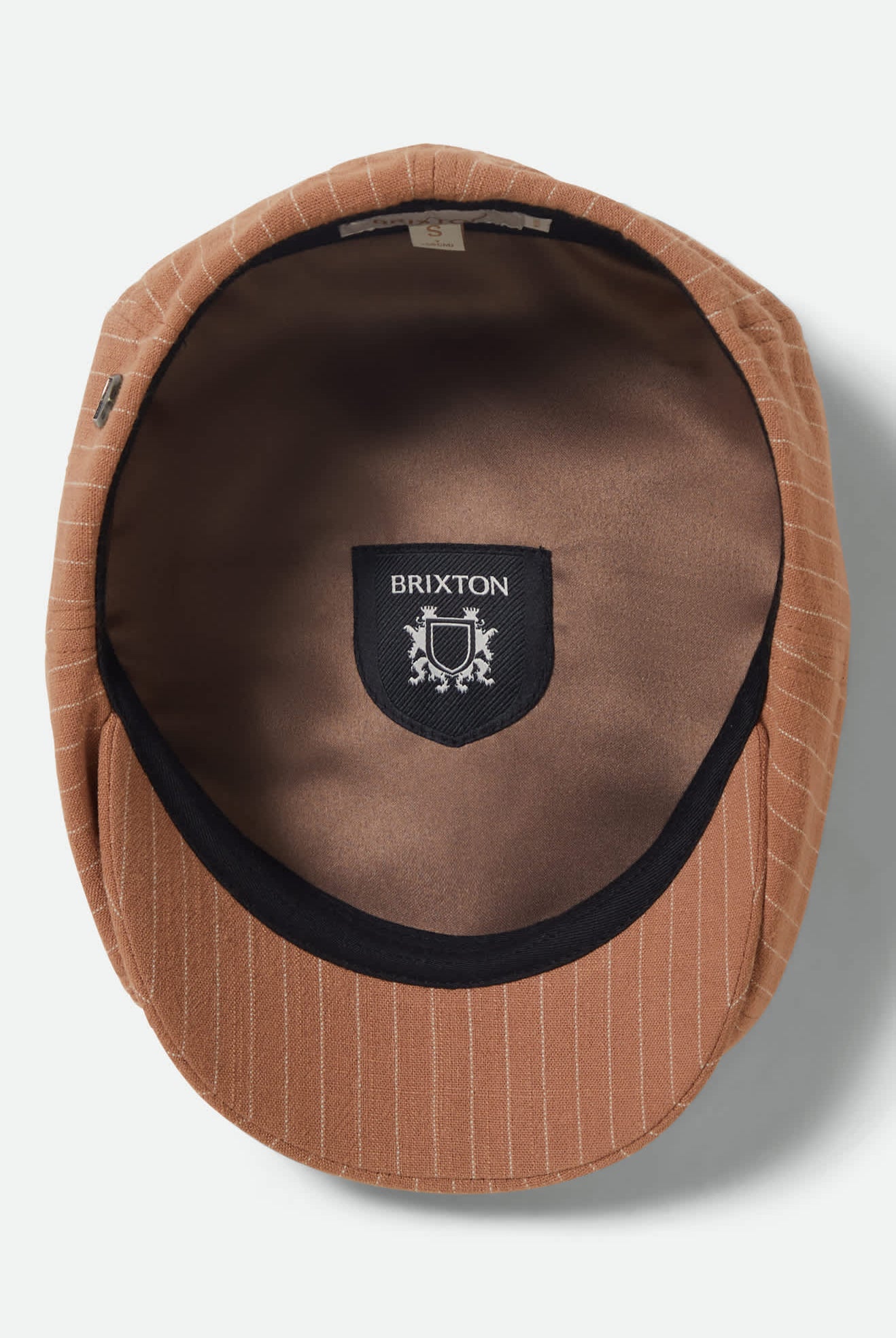 Unisex Brood Newsboy Cap in the color Italian Clay Linen - Additional Laydown image