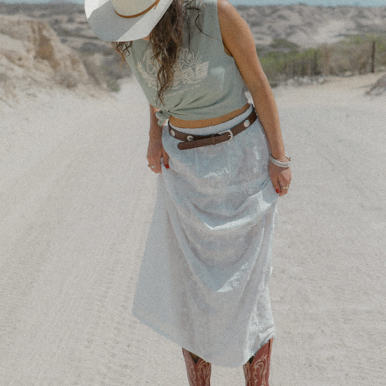 Women's The Abigail Skirt in the color Off White Floral - Men's Lifestyle image