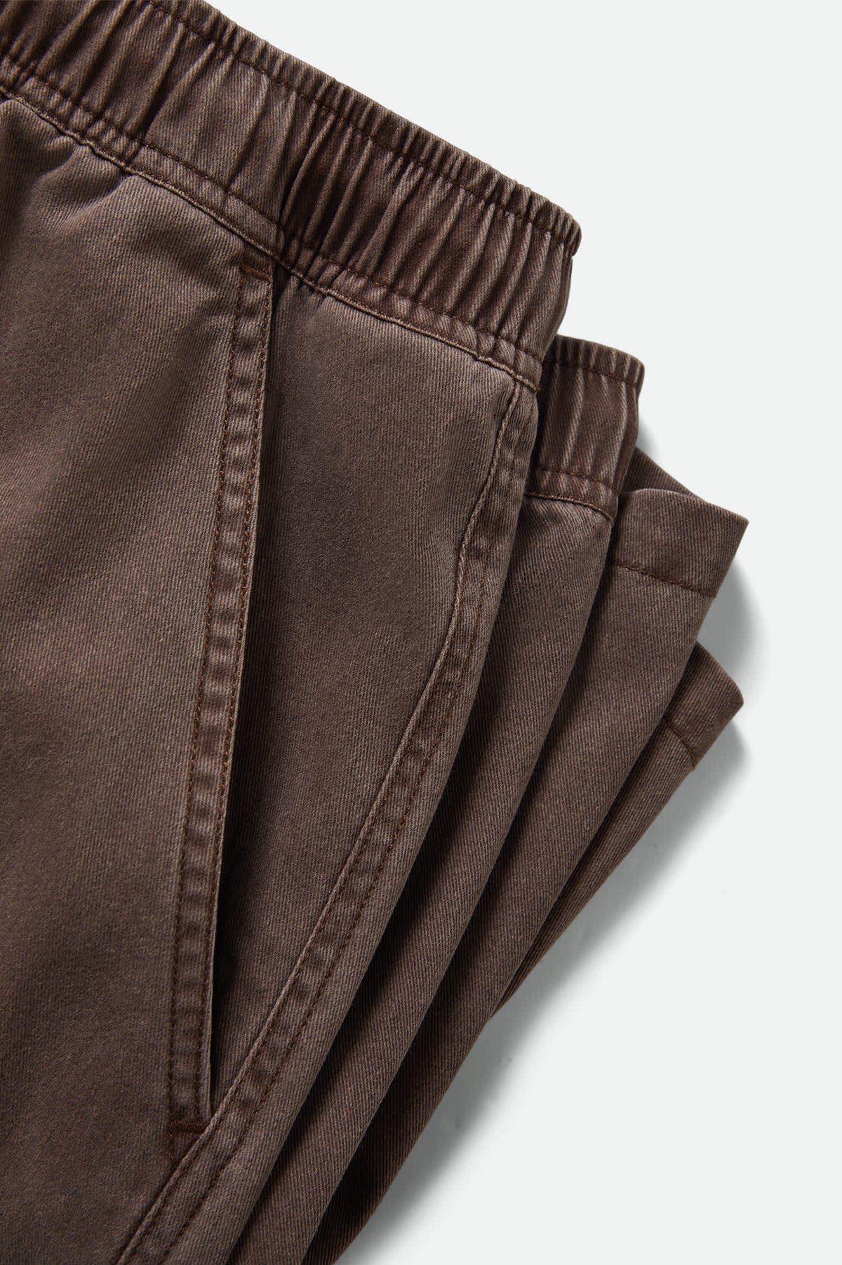 Men's Everyday Vintage Wash Short in the color Chocolate - Additional Laydown image