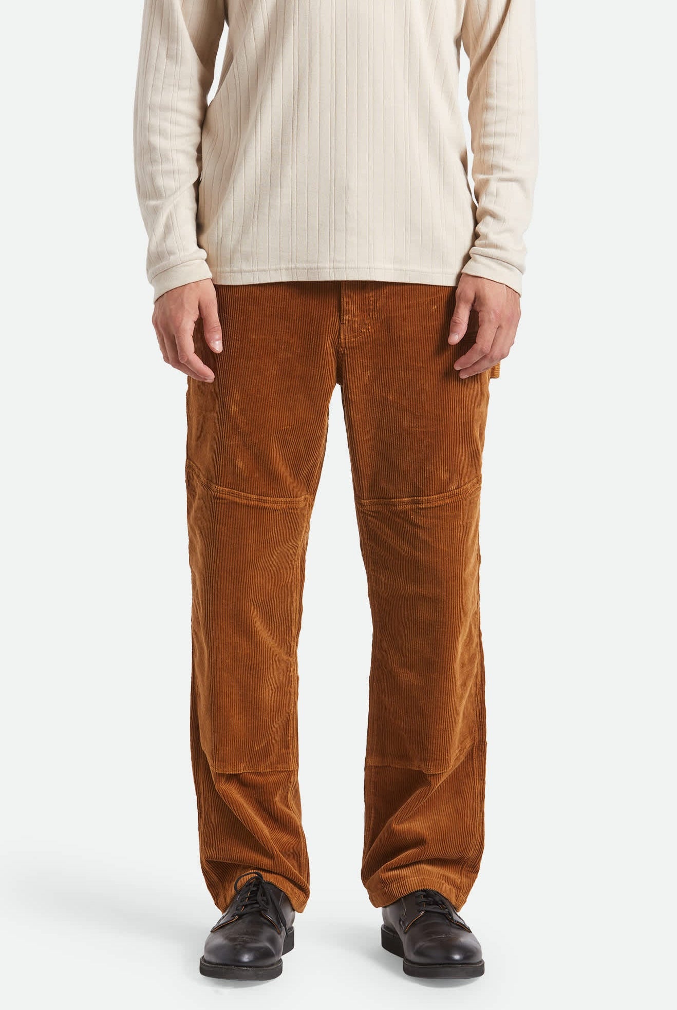 Men's Builders Carpenter Stretch Pant in the color Washed Copper Corduroy - Men's Front View