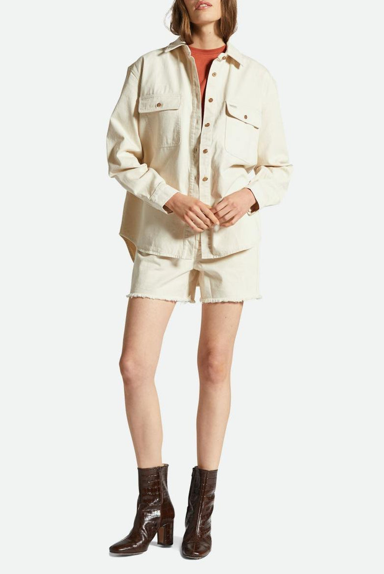 Women's Fit, Featured View | Bowery Boyfriend Overshirt - Natural